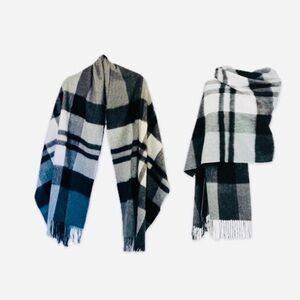 NWT 10/90 Cashmere/Lambswool Stole Made in Scottland